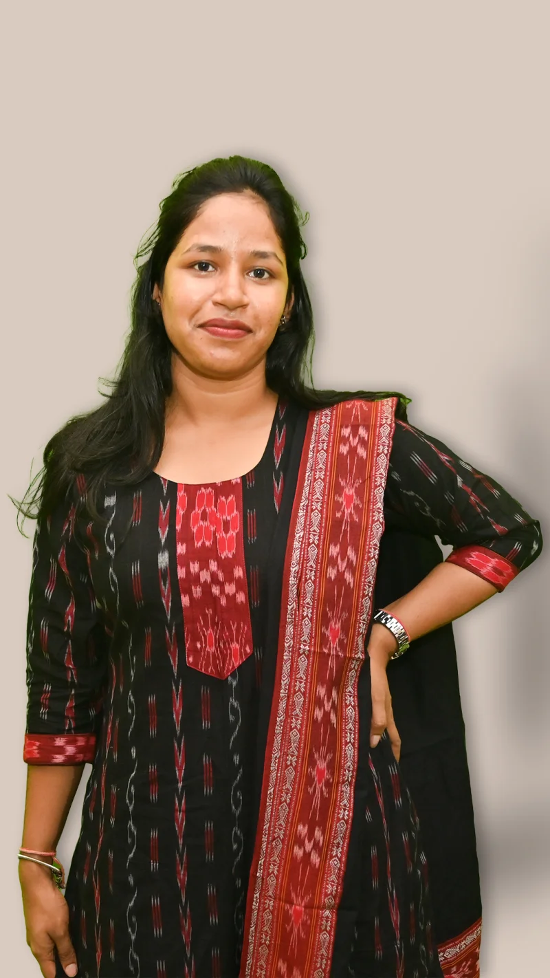 Salwar Suit Set (Ethnic Ikat Style)black and red combination(STITCHED)